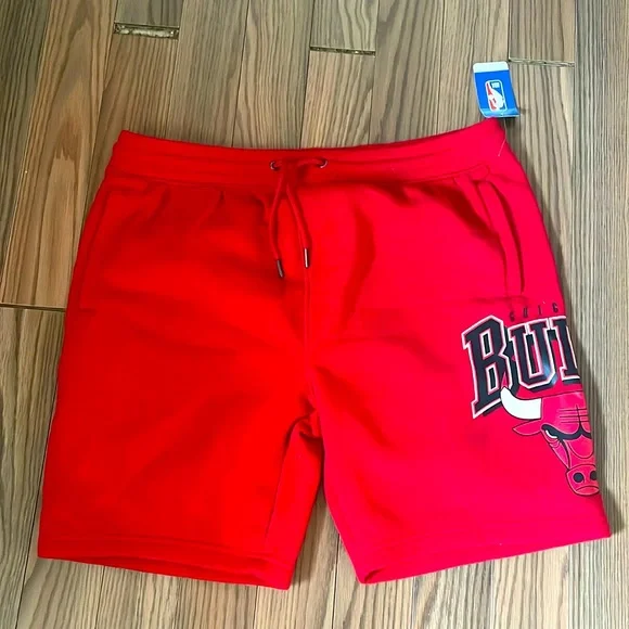 NBA Brand Chicago Bulls Flannel Short - Picture 1 of 4
